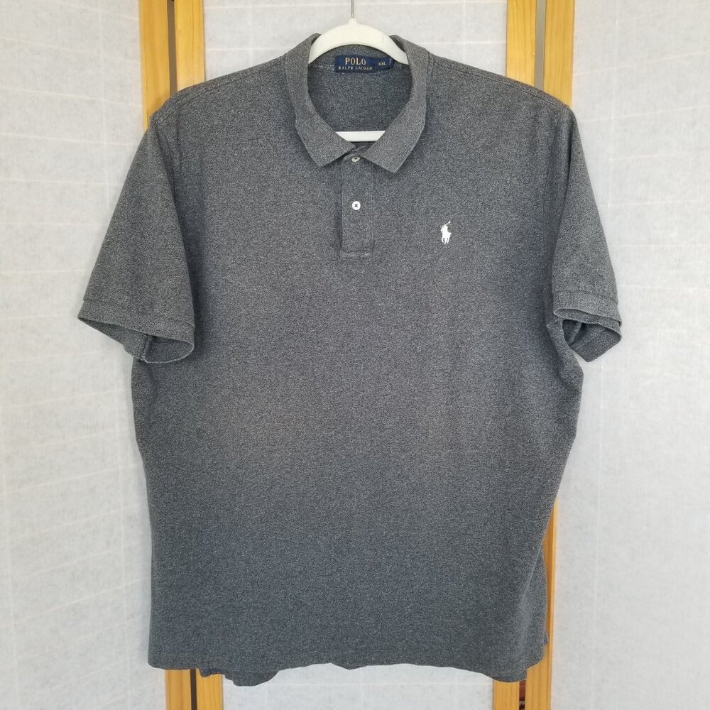 Ralph Lauren Polo Dark Gray Golf Shirt Men's Size XXL Short Sleeves